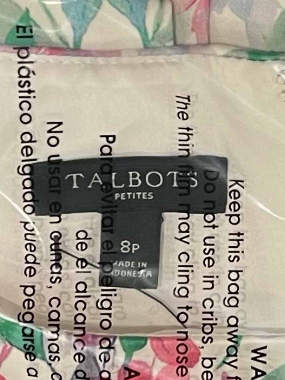 NWT Talbots Petites Garden Floral Belted Fit and Flare Dress 8P Sleeveless - Picture 12 of 16